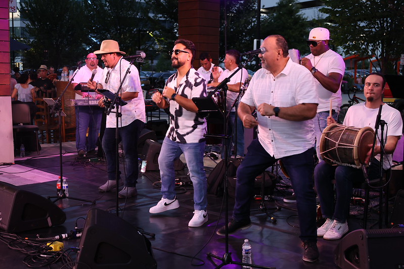 Pablo Antonio y La Firma performing at Howard County Hispanic Heritage Festival at Color Burst Park Columbia MD
